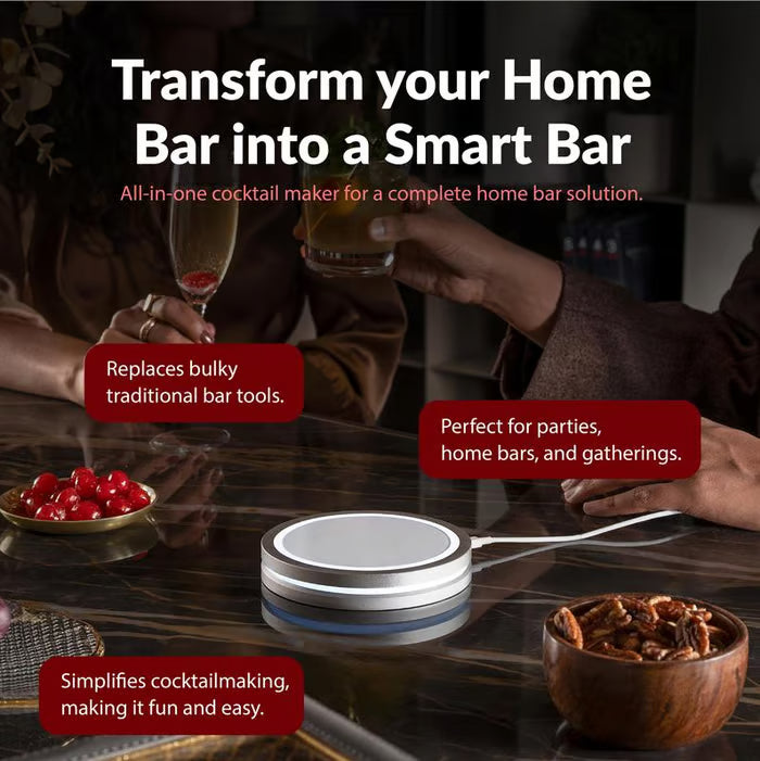 Smart Coaster 2.0 Cocktail Machine β Your Home Smart Mixologist, Grab Now!