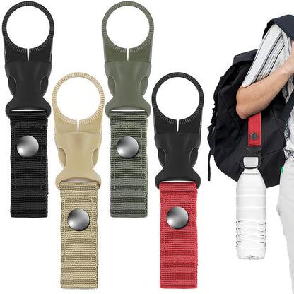 Nylon Water Bottle Buckle Holder Hook (4 Colors/Set)